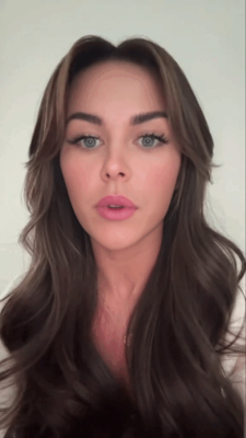 Magic Hour Girl Talking to Camera - Lip Sync Template