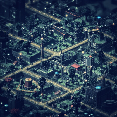 a cool image of an impossible landspace with some nice depth of field and dramatic colors 2d, afkArenaStyle style