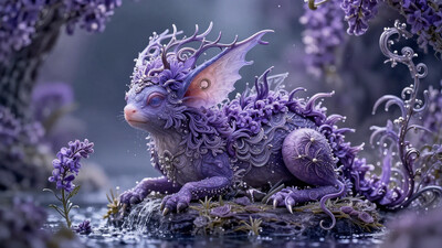 best quality, reality-shot, realism, realistic photography of a fantastical water elemental with whimsical elements, magical fairytale landscape, elaborate fantasy style art, heliotrope theme, intricate details, ultra sharp, exquisite detail, flawless composition, vivid colors, masterpiece, exciting background hknature