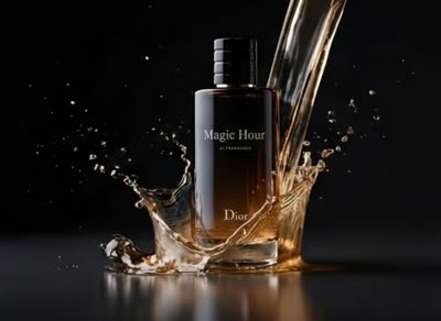 Product ad for cologne