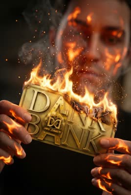 Gold paper burns