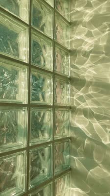 Through the cracked glass in