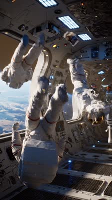 Magic Hour | Astronauts float effortlessly in zero gravity - Text-to ...
