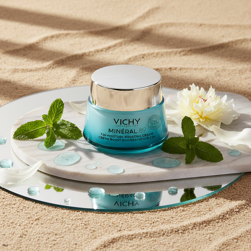 Skincare product advertisement