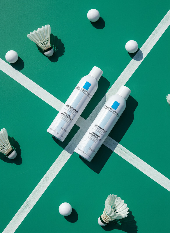 Product Advertisement on Tennis Court