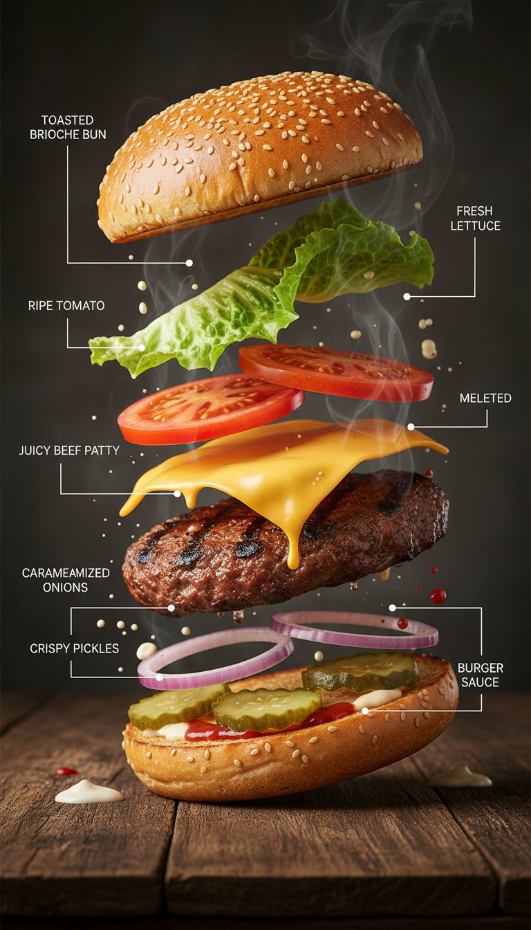 Gourmet Burger Infographic
