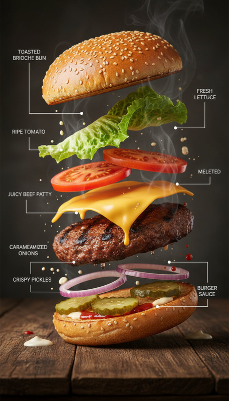 Gourmet Burger Infographic