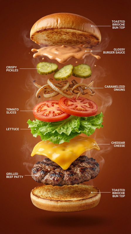 Gourmet Burger Infographic