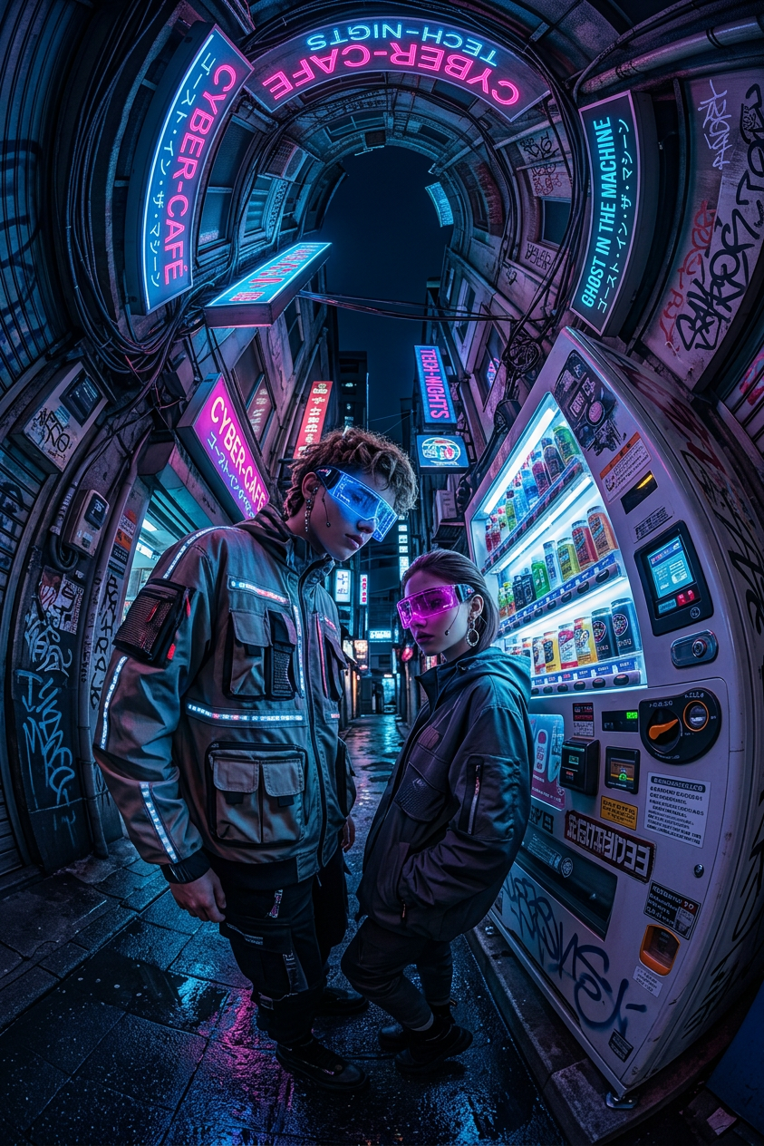 360 Neon Alley Fashion Shot