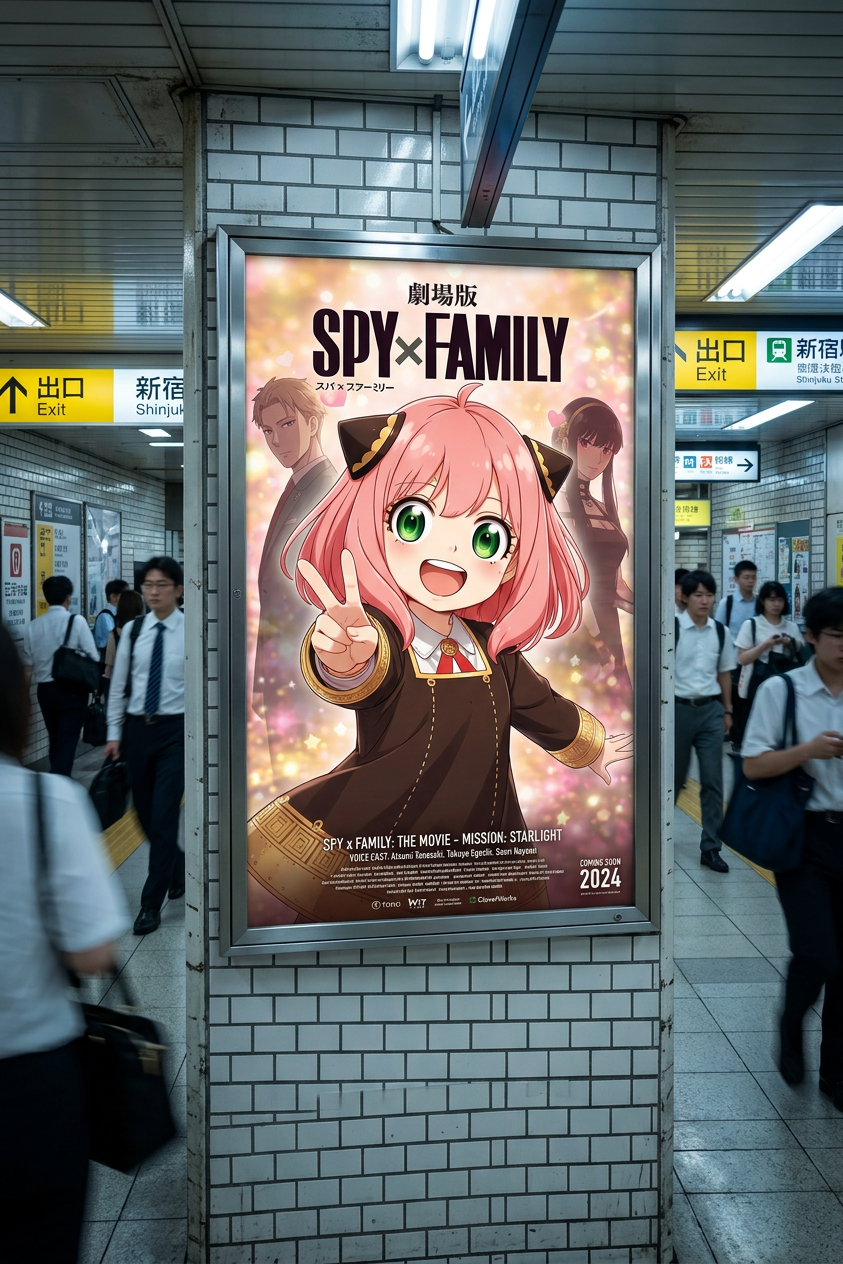 Cinematic Poster in Tokyo Underground