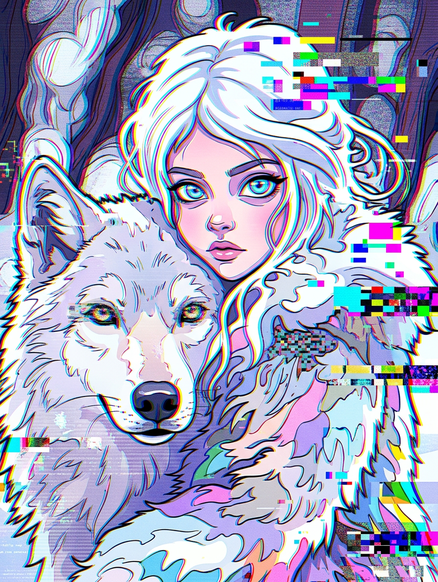 Glitch Cartoon Distortion Realm