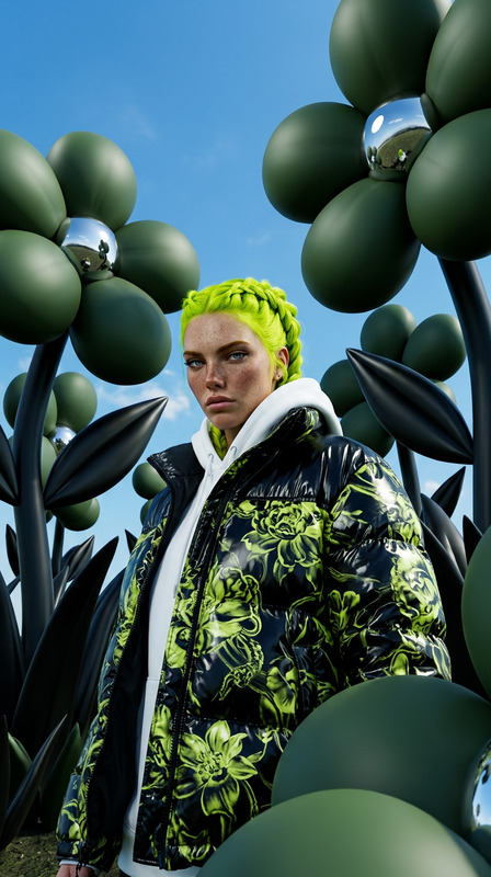 Neon Floral Giant World