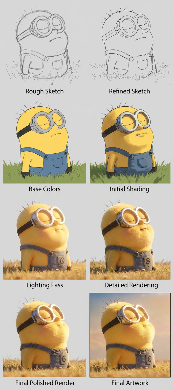 Step-by-Step Painting Process