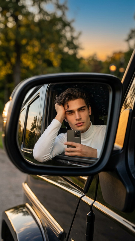 Golden Hour Mirror Selfie