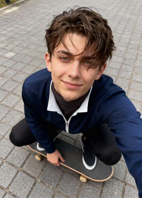 Skateboard Overhead Playful