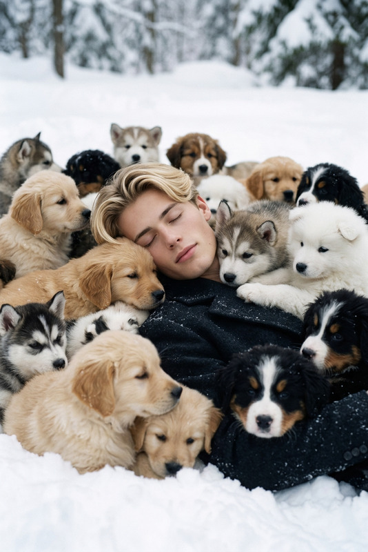 Snow Puppy Dream Editorial