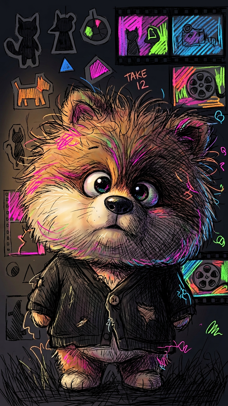 Colorful Sketch Shadow Study