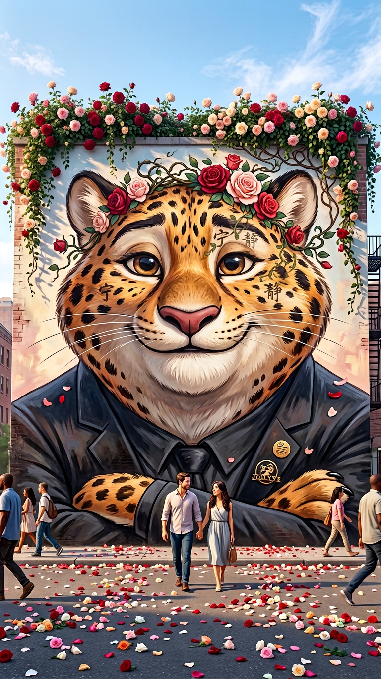 Floral Sky Mural