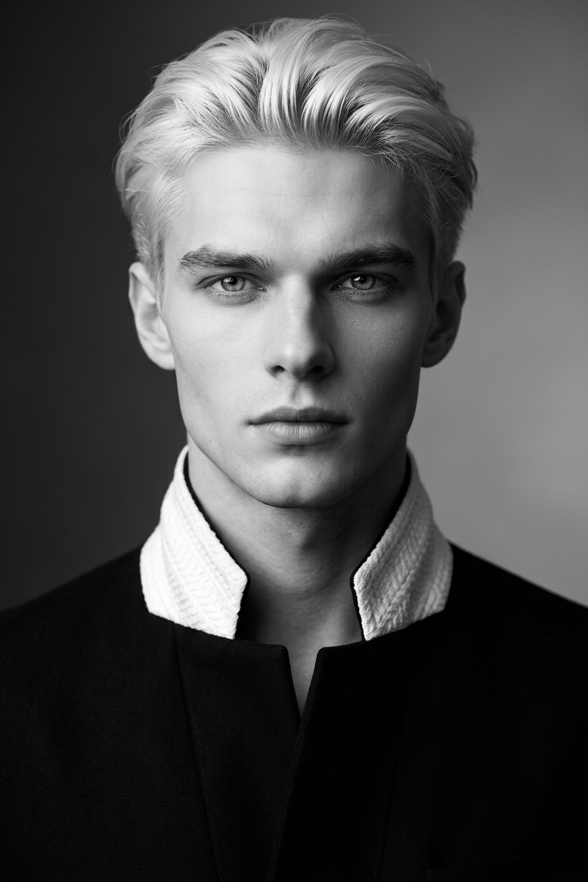 Monochrome Elegance Portrait