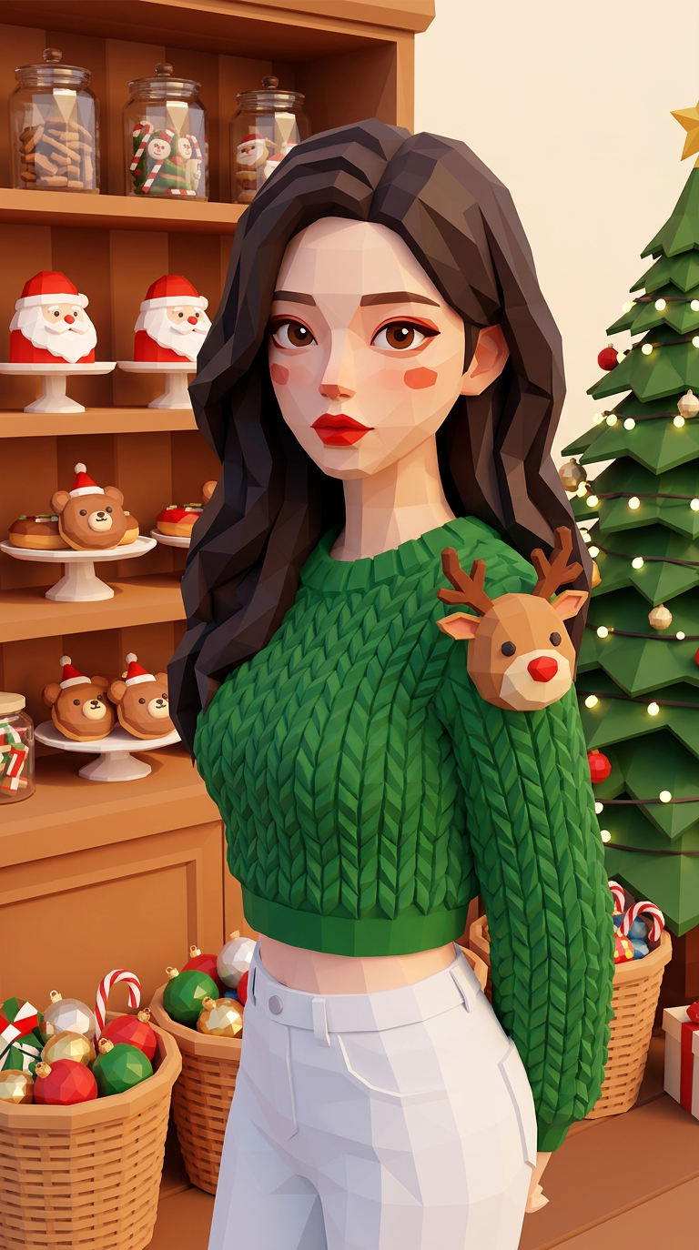 Polygon Holiday – Sweet Shop Scene