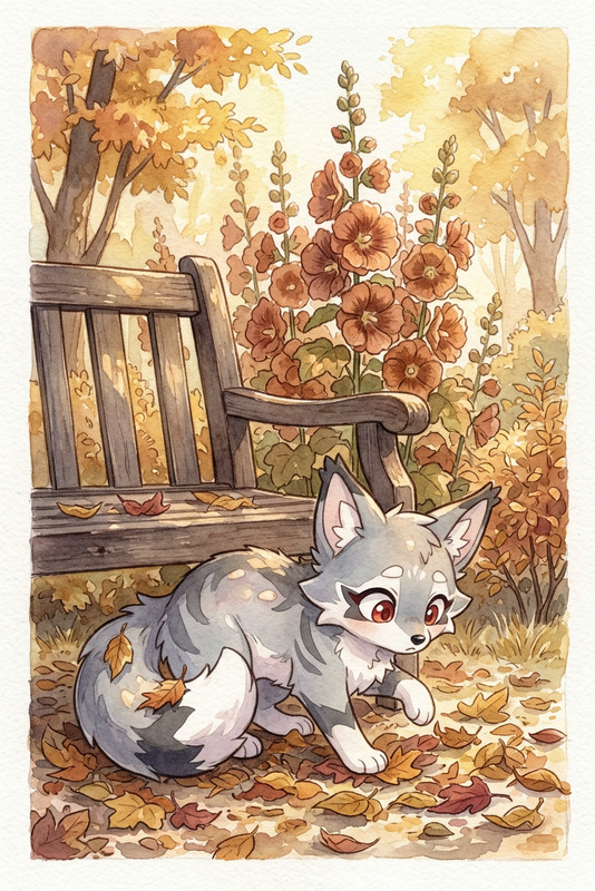 Autumn Quiet – Watercolor Garden