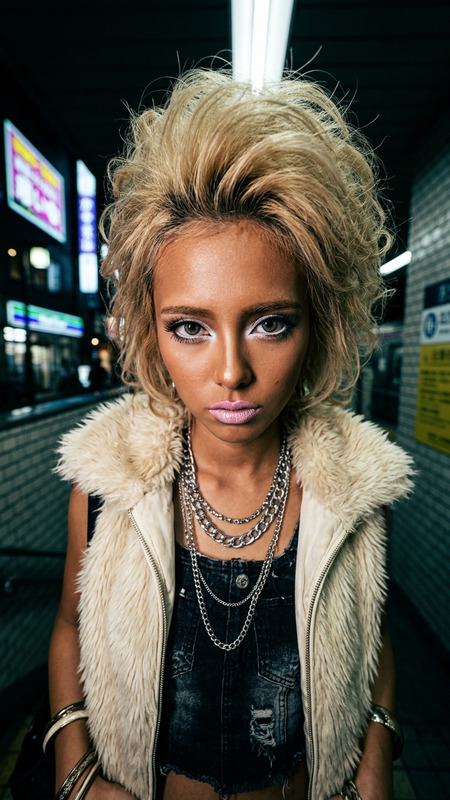 Tokyo Gyaru Fisheye Street Shot