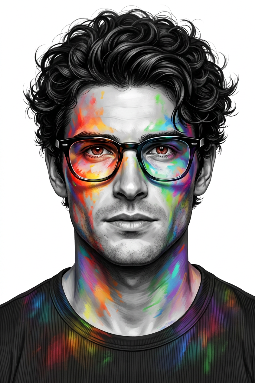 Chromatic Projection Portrait