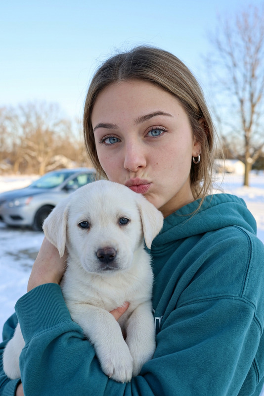 Winter Puppy Moment