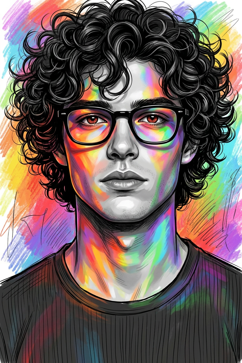 Chromatic Sketch Headshot