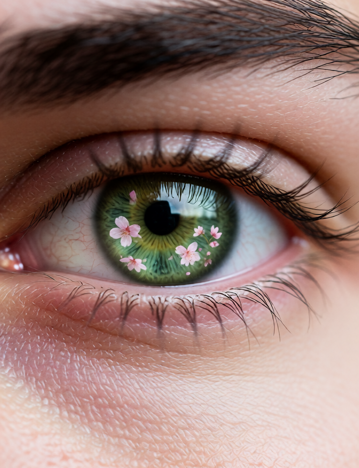 Cherry Blossom Eye Macro