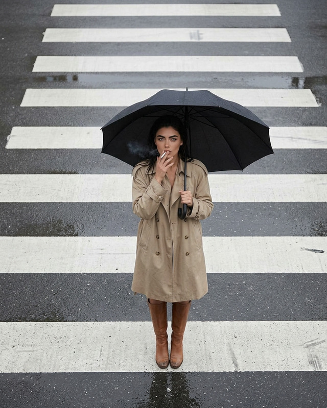 Candid Surveillance Street Crossing