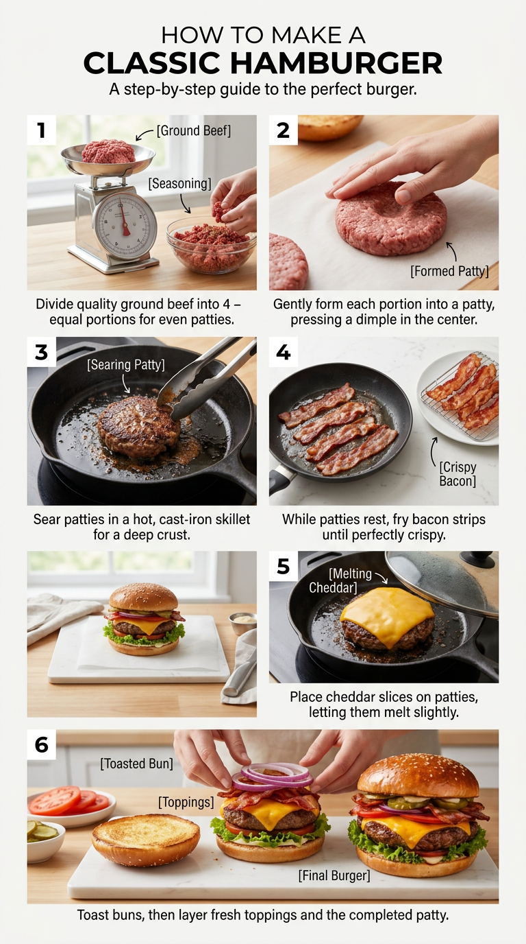 Classic Hamburger Steps