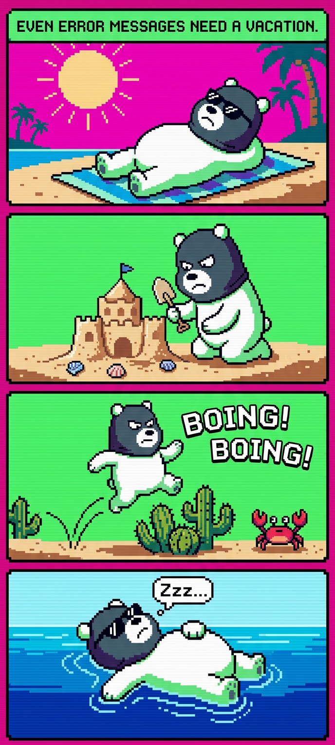 Pixel Beach Comic