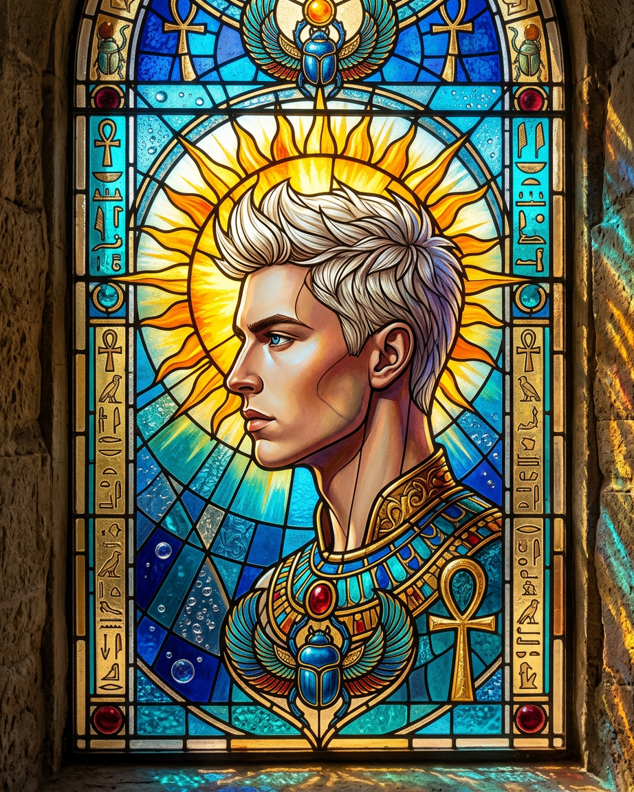 Egyptian Stained Glass Halo