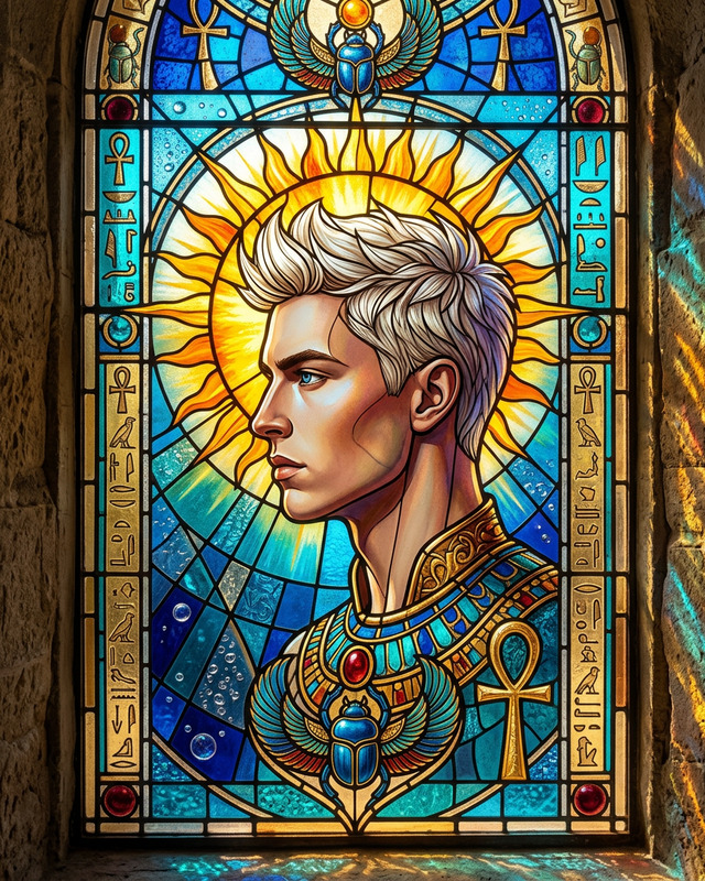 Egyptian Stained Glass Halo