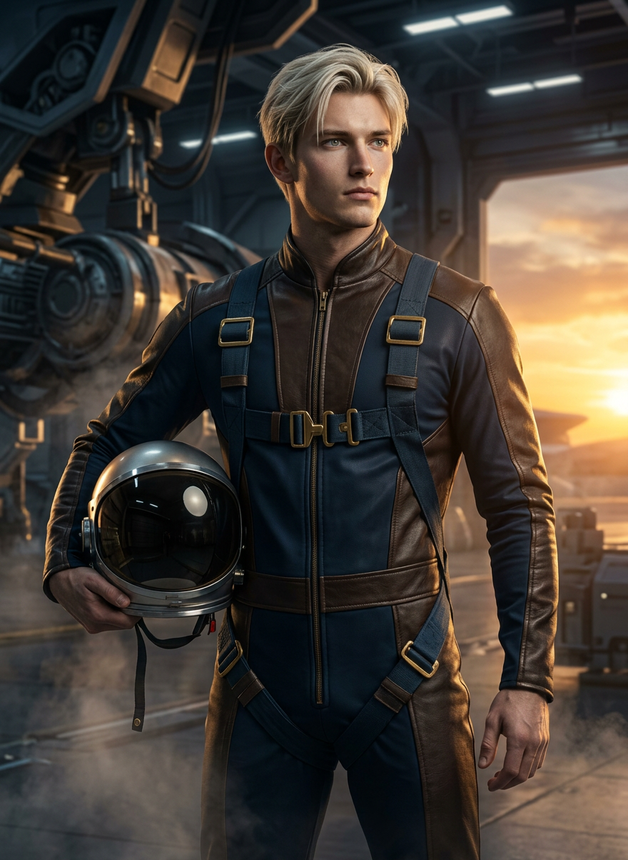 Aviator Superhero Portrait
