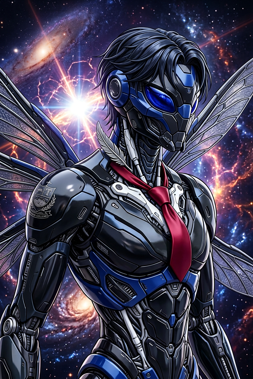 Cosmic Insectoid Mech Portrait