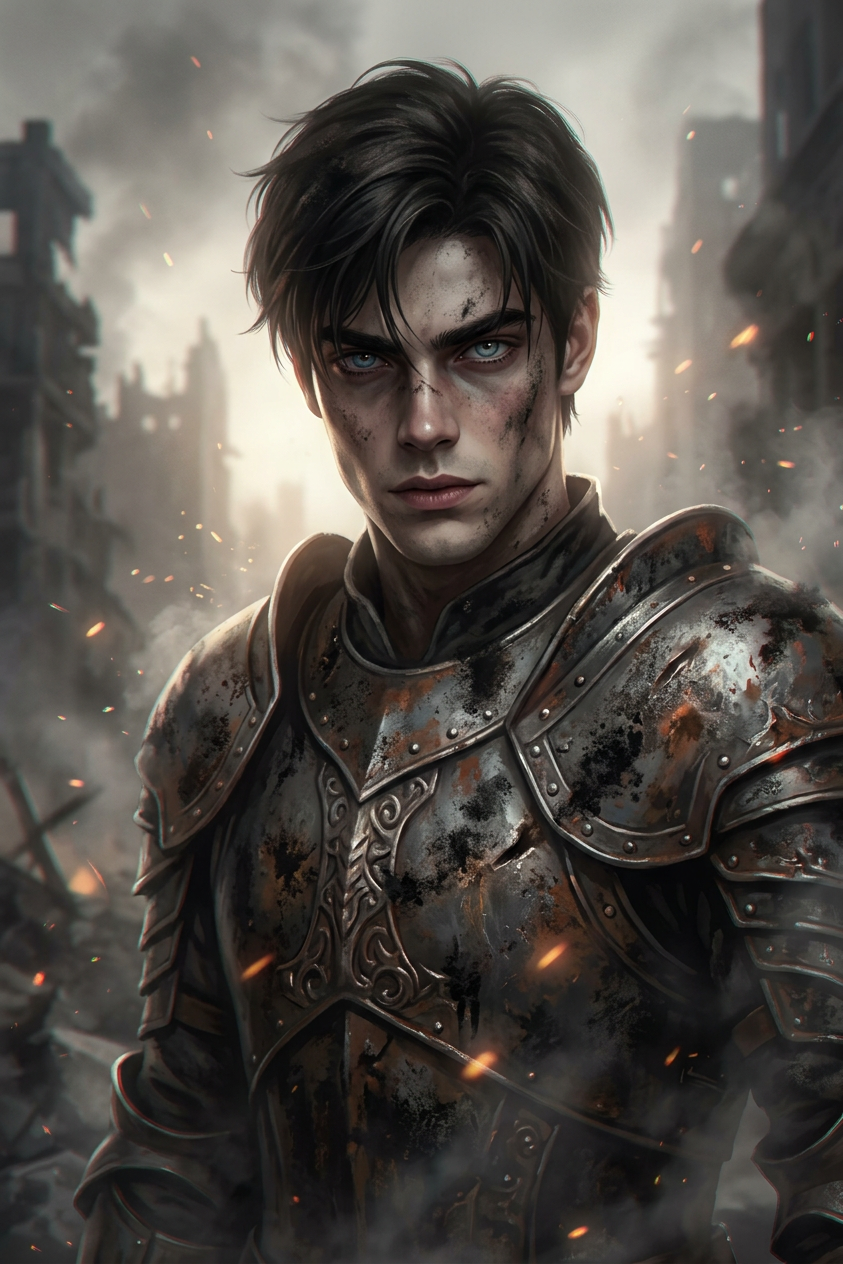 Ashen Villain Knight Portrait