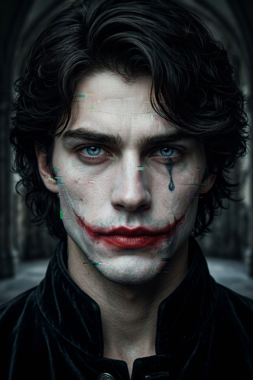 Distorted Villain Portrait