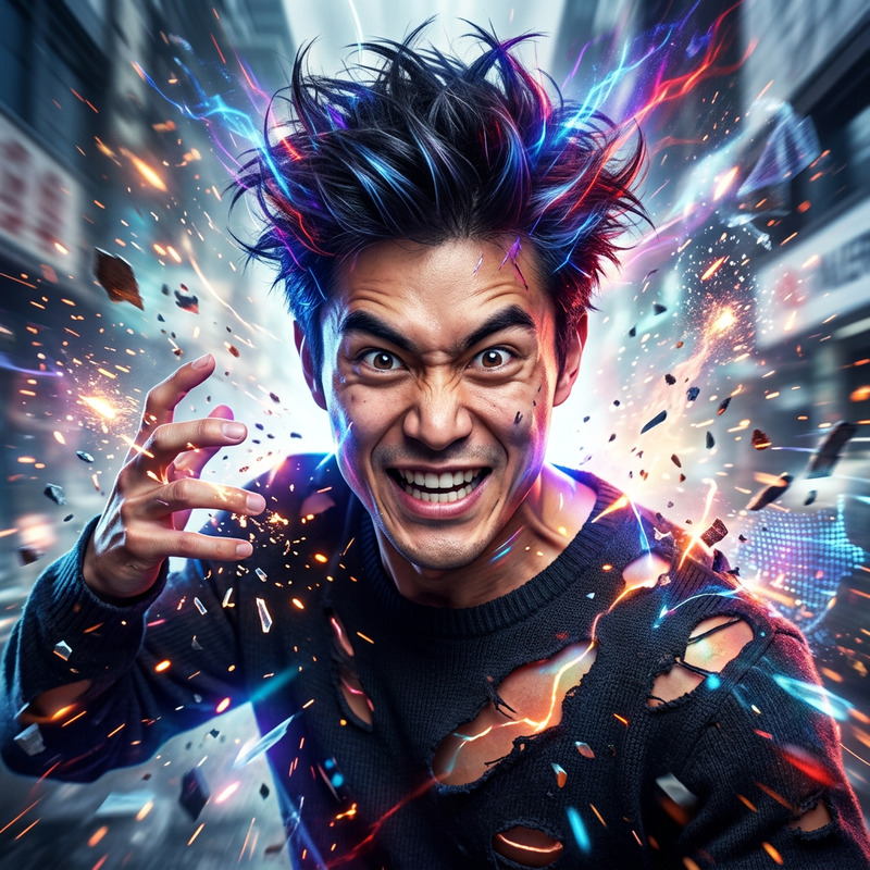 Chaotic Human Portrait