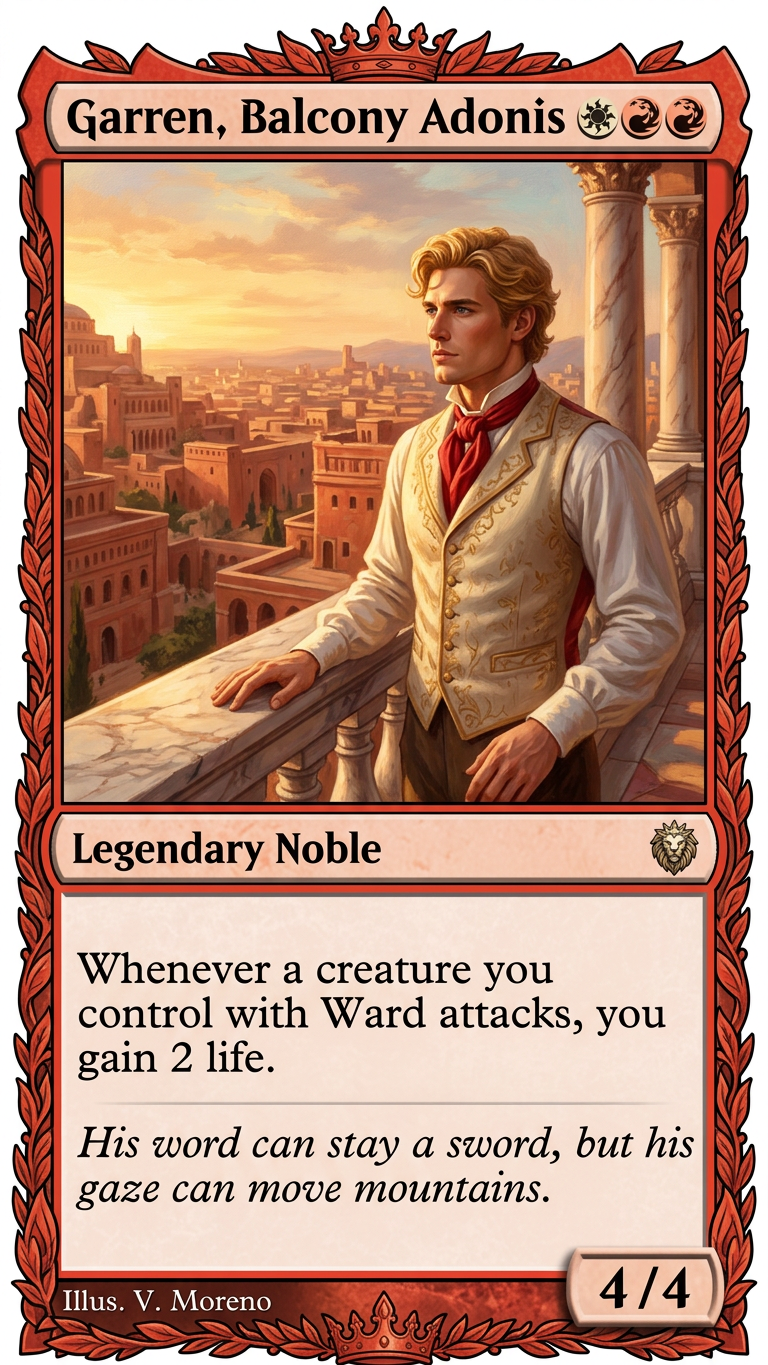 Fantasy Card – Balcony Noble