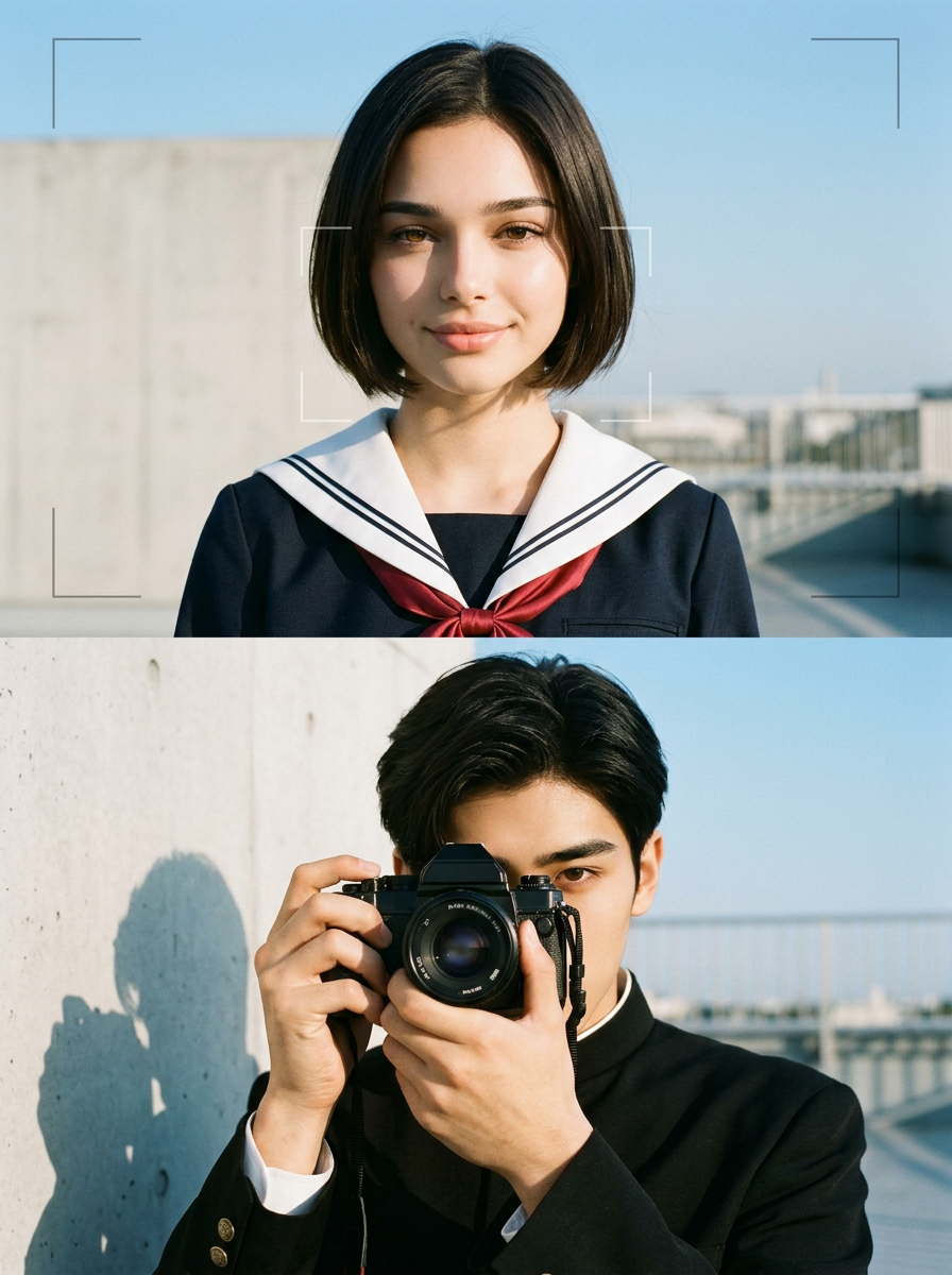 Rooftop Memory Diptych