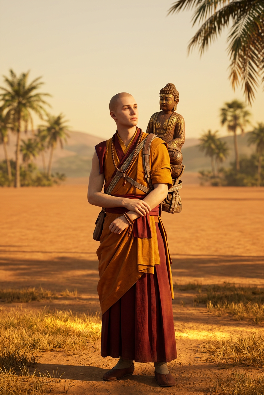 Monk (3D Game Scene)