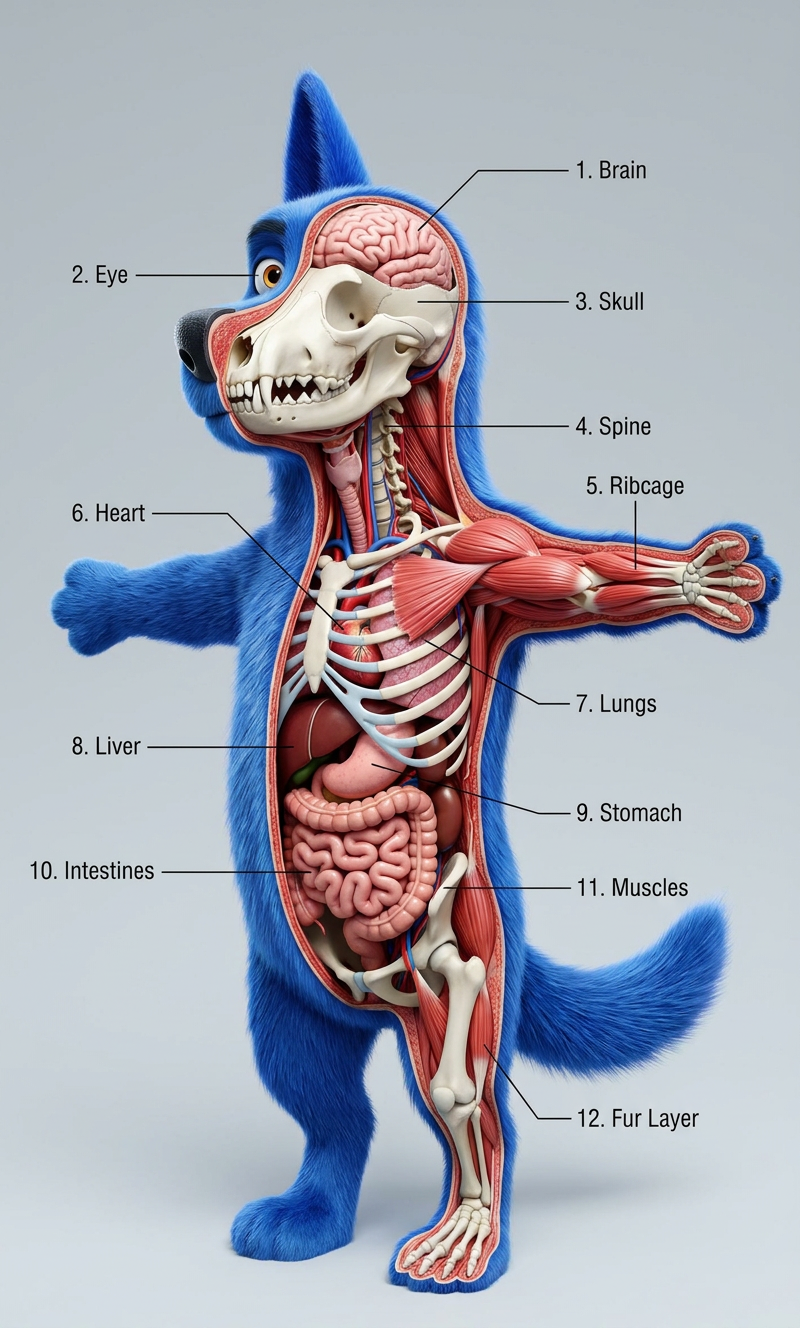 3D Anatomical Cross-Section Generator