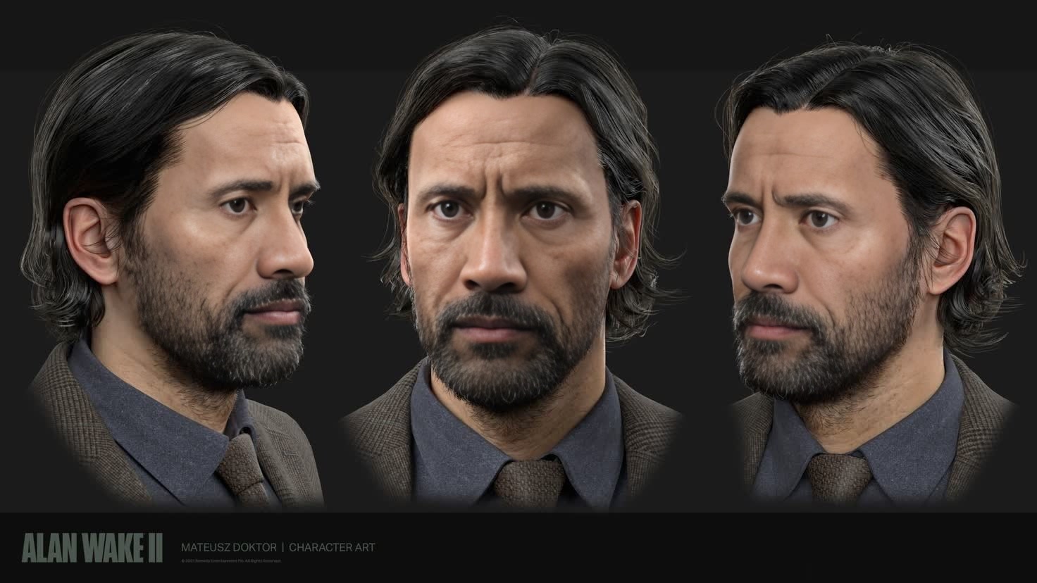 Alan Wake Alan Wake 2 Photorealistic Portrait