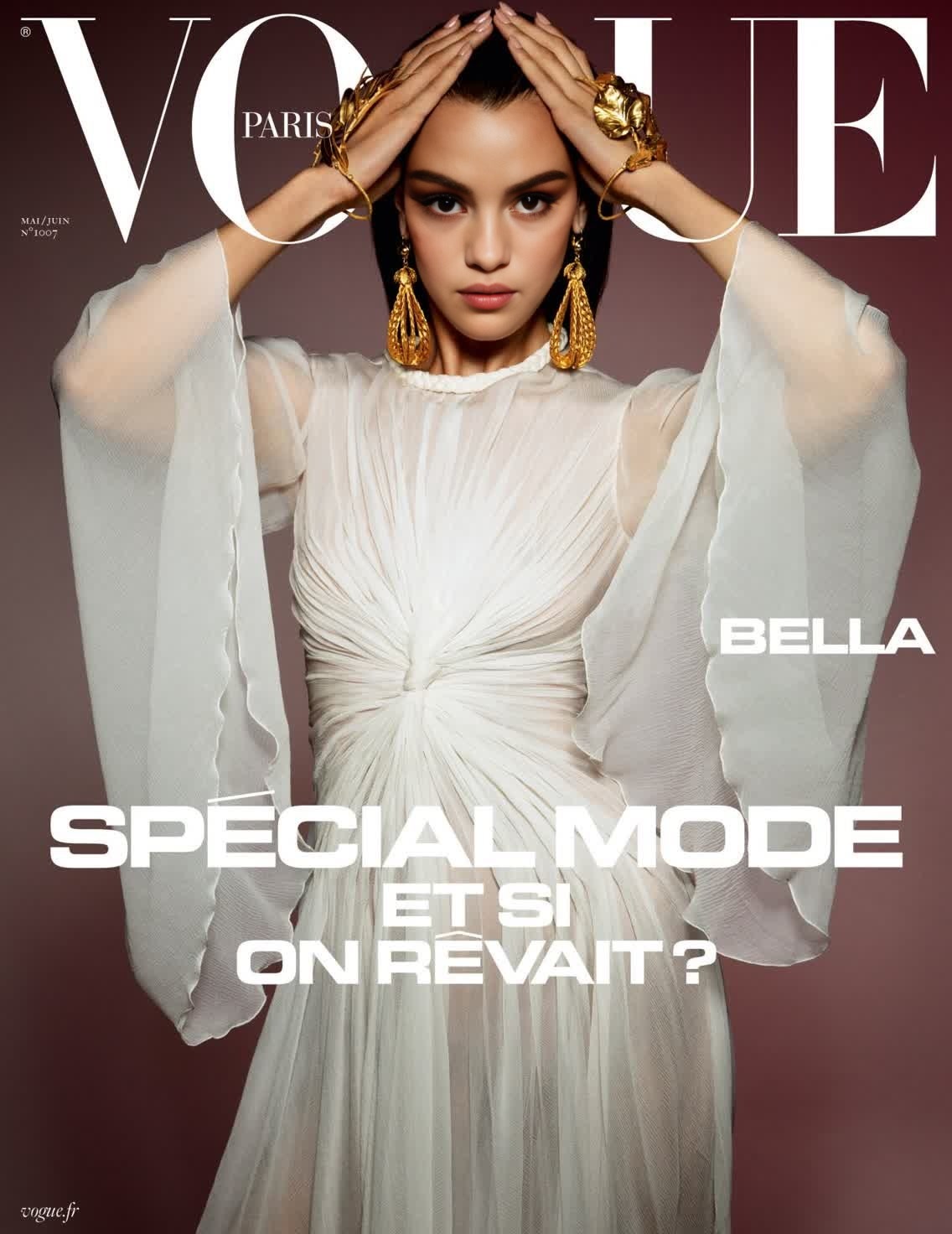 Bella Hadid Vogue Paris Editorial Portrait