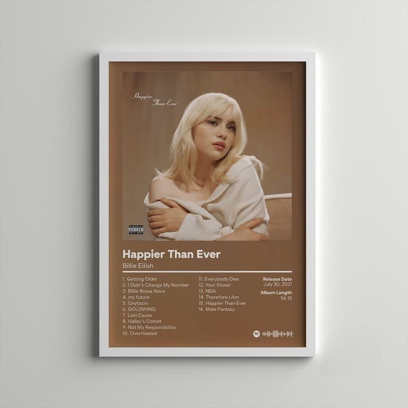Billie Eilish Happier Than Ever Album Cover Portrait