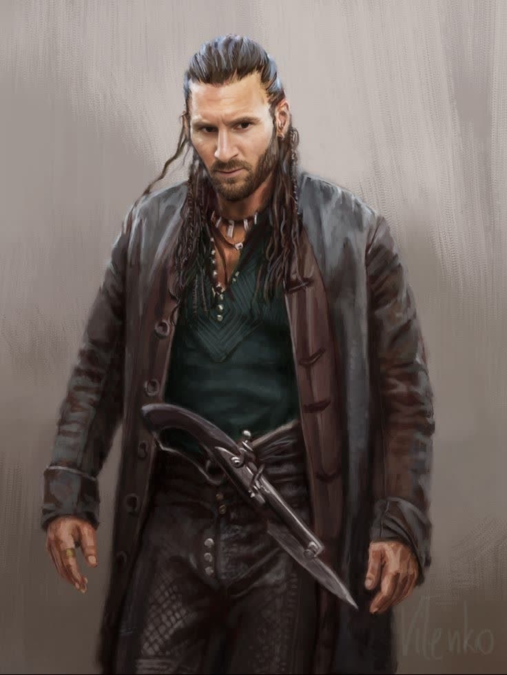 Black Sails Captain Charles Vane Portrait