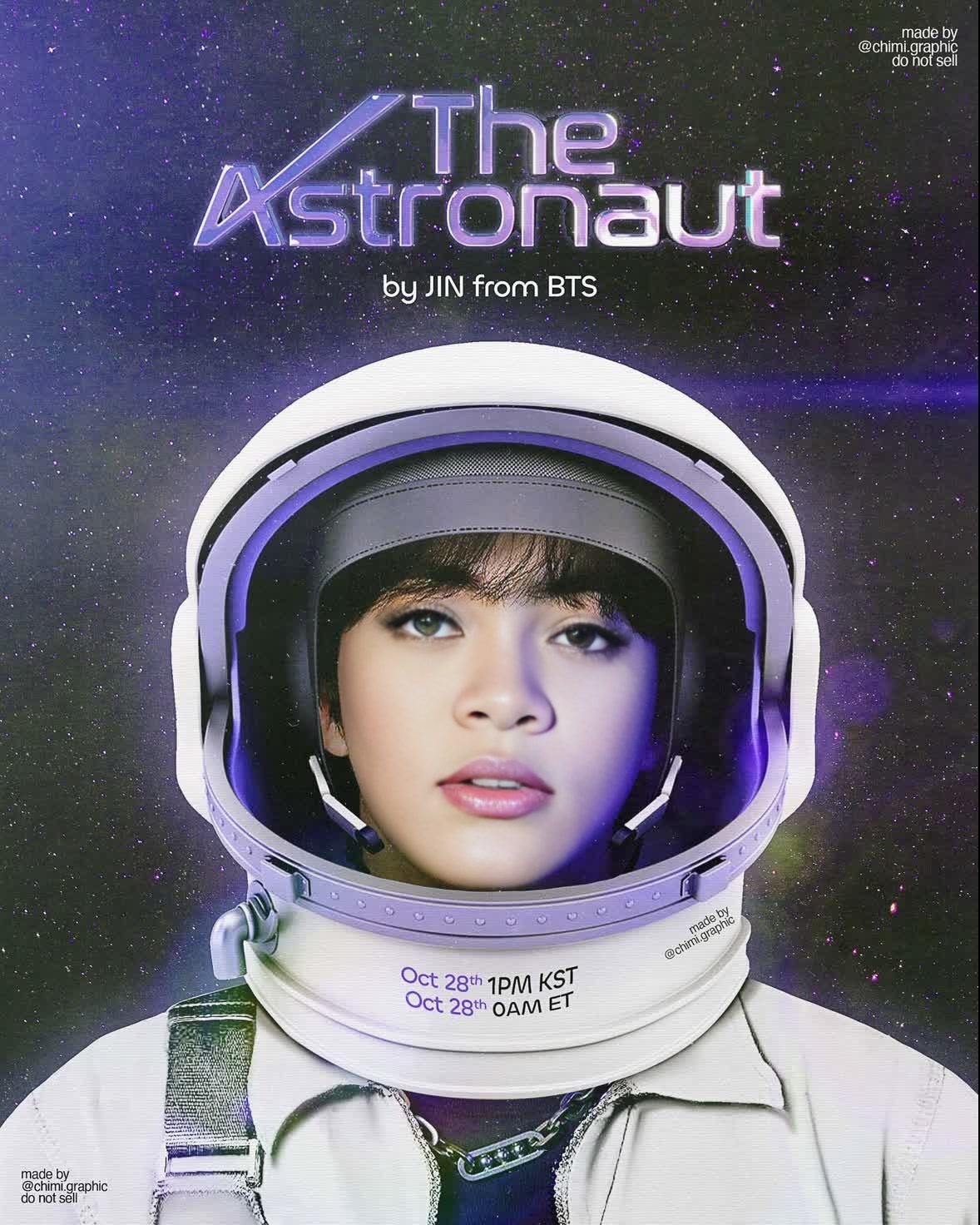 Bts Jin Astronaut Press Portrait