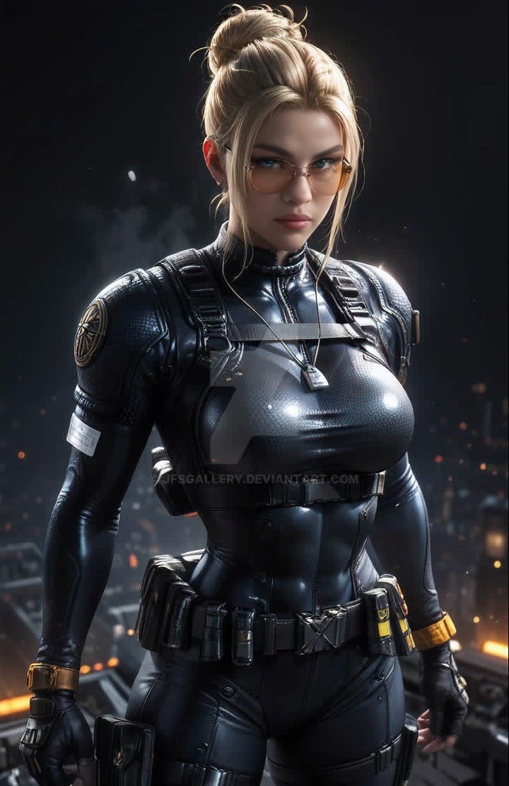 Cassie Cage Mortal Kombat Photorealistic Portrait